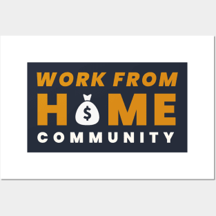 Work from home Posters and Art